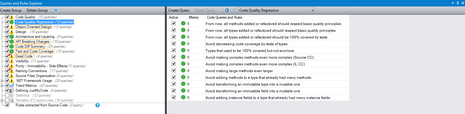 Code Quality dashboard